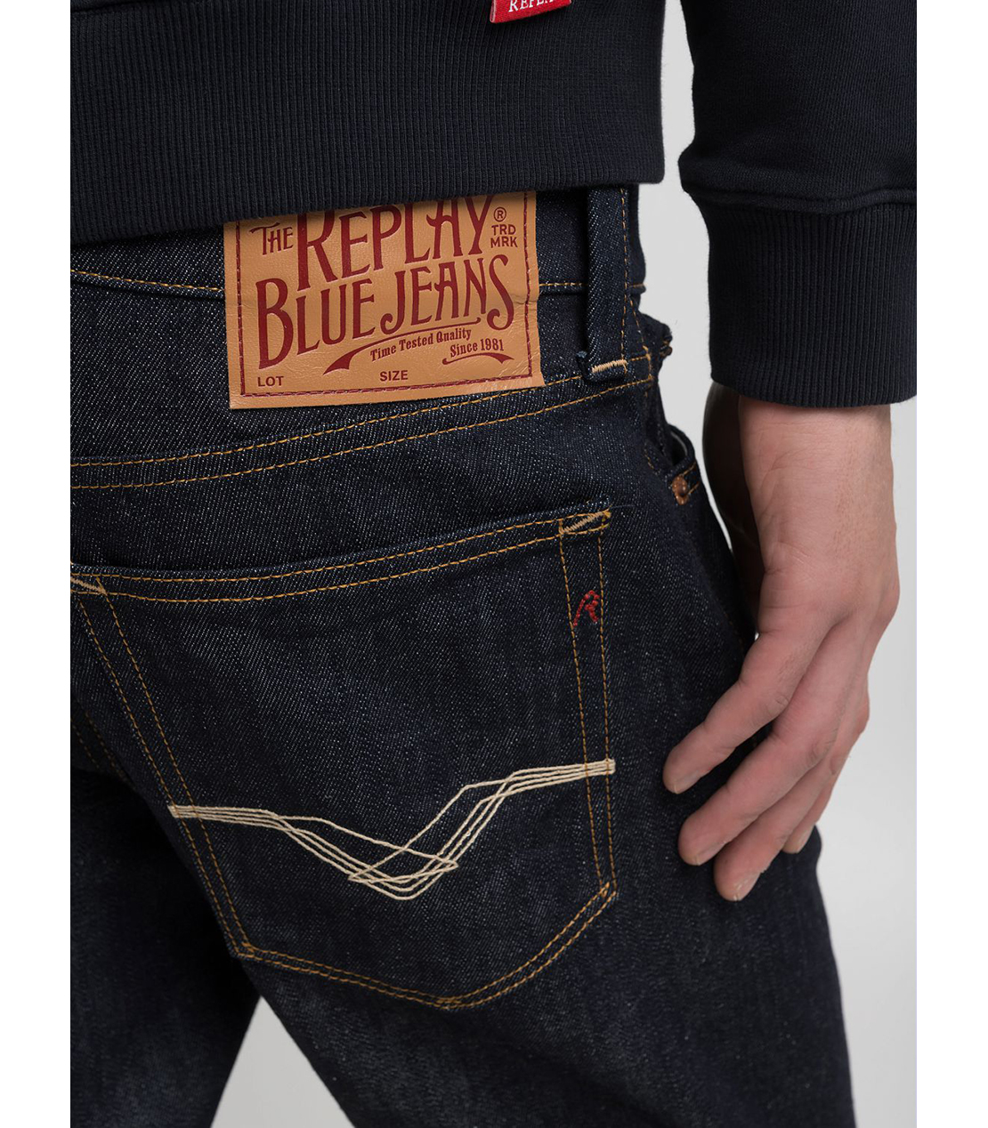 スリムフィットNEAAL オーセンテック インディゴストレッチデニム 詳細画像 ダークブルー 4